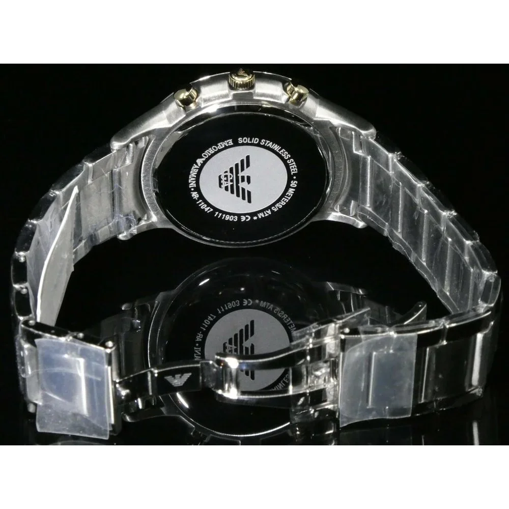 COPY - New Emporio Armani Men's Chronograph Silver - Picture 4 of 5